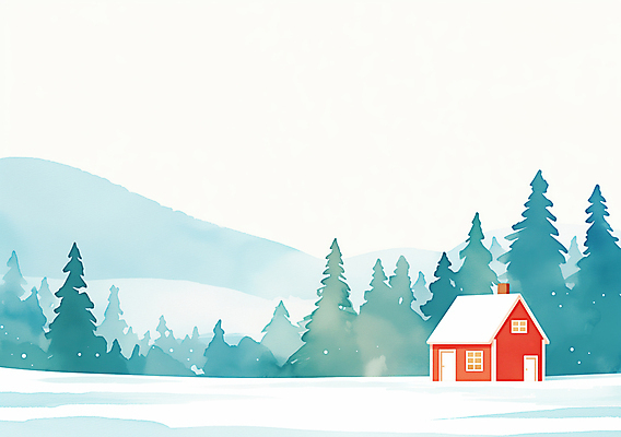 JPG 나무 겨울 일러스트 주택 풍경 사람없음 마을 설원 눈 숲 설산 눈덮임 국내일러스트 AI일러스트 AI콘텐츠 자연요소 식물 계절 컨셉 날씨 산 눈_날씨 건물 파일형식
