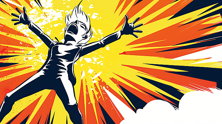 JPG 여자 일러스트 팔벌리기 입벌림 한명 성인 피해 공격 무서움 그림 팝아트 공포 충격 떨림 성인여자한명만 국내일러스트 AI일러스트 AI콘텐츠 1 감정 모션 표정 사람 여자한명만 성인여자만 파일형식