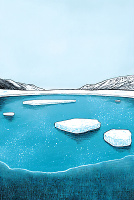 JPG 호수 겨울 일러스트 자연 풍경 사람없음 파란색 얼음 눈 언덕 빙판 겨울배경 국내일러스트 AI일러스트 AI콘텐츠 자연요소 계절 컬러 백그라운드 날씨 생태계 파일형식