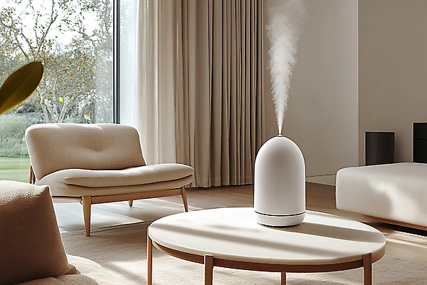 JPG 식물 편집이미지 계절 겨울 창문 탁자 건조 실내 사람없음 소파 가전제품 커튼 수증기 가습기 습도 편집실사 AI포토 AI콘텐츠 가구 의자 내부 CG 파일형식