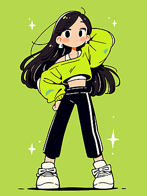 여자 감정 인물캐릭터 스포츠 허리손 포즈 일러스트 청소년 건강 한명 소녀 초록색 반짝임 운동 손들기 귀걸이 편안함 활기 십대여자한명만 일러캐릭터 AI파일 캐릭터 1 어린이 컬러 컨셉 장신구 모션 사람 감각 여자한명만 십대여자만 파일형식 벡터