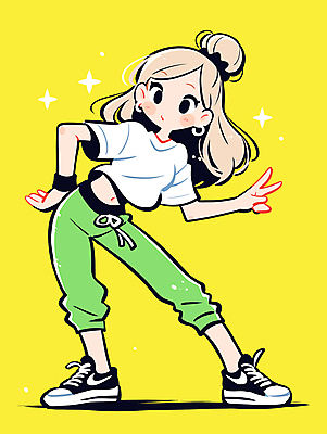 여자 감정 인물캐릭터 스포츠 포즈 일러스트 청소년 건강 허리숙이기 한명 소녀 반짝임 운동 노란색 귀걸이 스트레칭 브이 활기 십대여자한명만 일러캐릭터 AI파일 캐릭터 1 어린이 컬러 컨셉 장신구 모션 숙이기 사람 손짓 여자한명만 십대여자만 파일형식 벡터