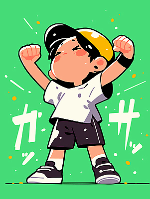 모자 남자 어린이 인물캐릭터 포즈 일러스트 밝음 한명 소년 운동 노란색 눈감음 파이팅 힘 활발 자신감 활기 소년한명만 일러캐릭터 AI파일 캐릭터 1 잡화 감정 컬러 컨셉 모션 건강 사람 남자한명만 소년만 파일형식 벡터