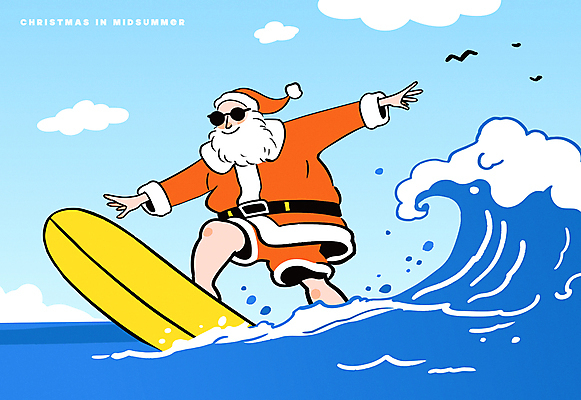 전신 구름 노년 남자 파도 여행 크리스마스 일러스트 산타모자 산타옷 팔벌리기 한명 여름 파란색 선글라스 산타클로스 서핑보드 서핑 시원함 노인남자한명만 국내일러스트 AI파일 자연요소 모자_잡화 1 옷 계절 기념일 안경 바다 컬러 모션 사람 성인 수상스포츠 보드_스포츠 남자한명만 노인남자만 파일형식 벡터