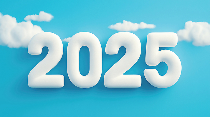 JPG 구름 편집이미지 하늘색 하늘 새해 그림자 타이포그라피 사람없음 숫자 입체문자 2025년 을사년 편집실사 AI컴퓨터그래픽 AI콘텐츠 자연요소 문자 파란색 연도 CG 파일형식