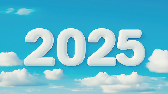 JPG 구름 편집이미지 하늘색 하늘 새해 그림자 타이포그라피 사람없음 숫자 입체문자 2025년 을사년 편집실사 AI컴퓨터그래픽 AI콘텐츠 자연요소 문자 파란색 연도 CG 파일형식