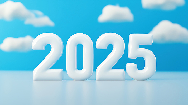 JPG 구름 편집이미지 하늘색 하늘 새해 그림자 타이포그라피 사람없음 숫자 입체문자 2025년 을사년 편집실사 AI컴퓨터그래픽 AI콘텐츠 자연요소 문자 파란색 연도 CG 파일형식