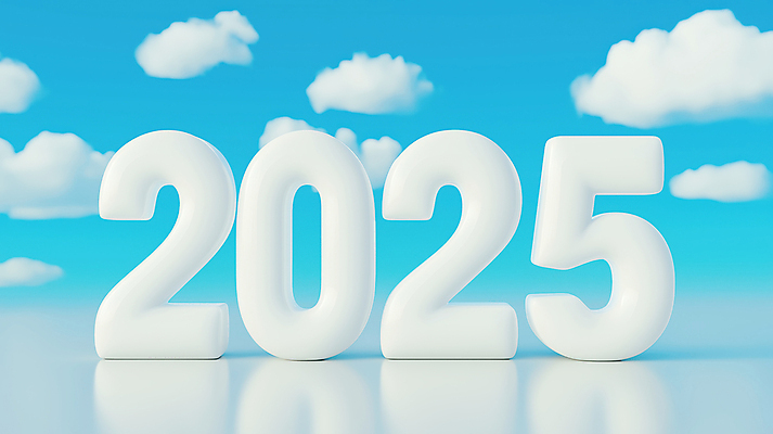 JPG 구름 편집이미지 하늘색 하늘 새해 그림자 타이포그라피 사람없음 숫자 입체문자 2025년 을사년 편집실사 AI컴퓨터그래픽 AI콘텐츠 자연요소 문자 파란색 연도 CG 파일형식