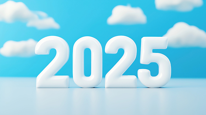 JPG 구름 편집이미지 하늘색 하늘 새해 그림자 타이포그라피 사람없음 숫자 입체문자 2025년 을사년 편집실사 AI컴퓨터그래픽 AI콘텐츠 자연요소 문자 파란색 연도 CG 파일형식