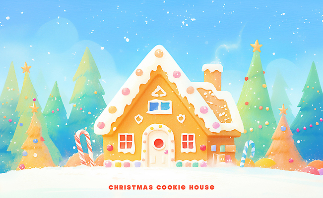PSD 크리스마스 겨울 일러스트 하늘 사탕 풍경 사람없음 크리스마스트리 쿠키 눈 달콤 젤리 과자집 별장식 오너먼트 국내일러스트 자연요소 계절 기념일 별 크리스마스장식 날씨 디저트 장식 맛 파일형식