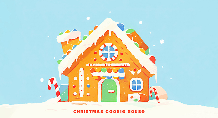 PSD 하늘색 크리스마스 겨울 일러스트 사탕 사람없음 쿠키 눈 달콤 젤리 과자집 쌓인눈 눈내림 국내일러스트 자연요소 계절 기념일 날씨 디저트 눈_날씨 파란색 맛 파일형식