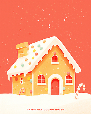PSD 크리스마스 겨울 일러스트 사탕 사람없음 빨간색 쿠키 눈 달콤 젤리 과자집 눈내림 국내일러스트 자연요소 계절 기념일 컬러 날씨 디저트 눈_날씨 맛 파일형식