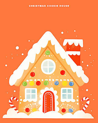 자연요소 계절 기념일 컬러 날씨 디저트 맛 파일형식 겨울 크리스마스 사람없음 눈 과자집 사탕 달콤 빨간색 PSD 일러스트 국내일러스트 쿠키 젤리