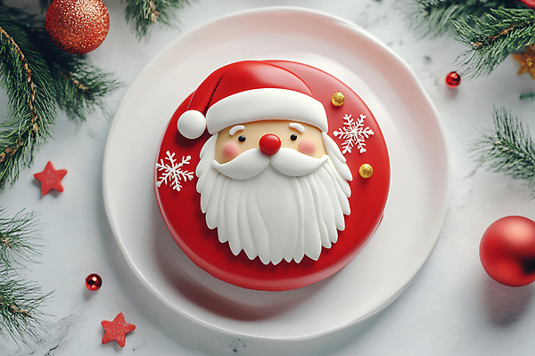 계절 기념일 별 잎 크리스마스장식 크리스마스 재료 장식 케이크 CG 파일형식 AI콘텐츠 대리석 솔잎 오너먼트 별장식 사람없음 디지털합성 산타클로스 겨울 JPG 편집이미지 크리스마스케이크 편집실사 AI포토