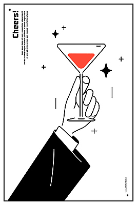 손 음료 와인잔 라인일러스트 일러스트 잔 들기 신체부위 반짝임 파티 검은색 건배 심플 세련 국내일러스트 AI파일 식기 컬러 술잔 모션 사람 이벤트 파일형식 벡터