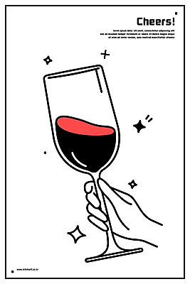 손 음료 와인잔 라인일러스트 일러스트 잔 들기 신체부위 반짝임 파티 검은색 축하 건배 심플 세련 국내일러스트 AI파일 식기 컬러 컨셉 술잔 모션 사람 이벤트 파일형식 벡터