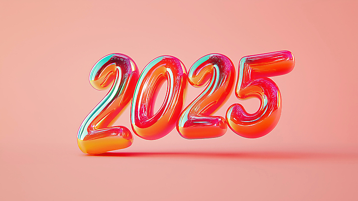 JPG 편집이미지 디자인 분홍색 미래 그림자 타이포그라피 사람없음 그래픽 3D 입체 다홍색 2025년 을사년 편집3D AI컴퓨터그래픽 AI콘텐츠 문자 컬러 컨셉 연도 디지털합성 파일형식