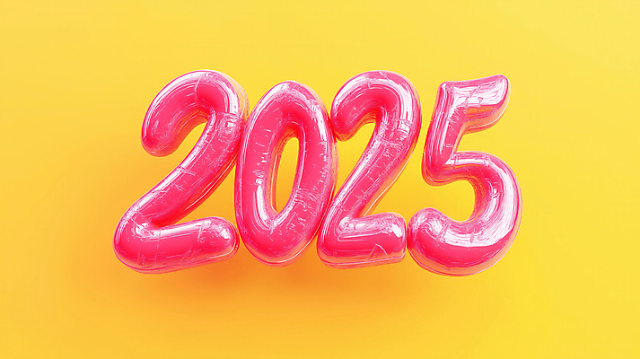 JPG 편집이미지 디자인 분홍색 미래 타이포그라피 사람없음 그래픽 숫자 노란색 3D 입체 2025년 을사년 편집3D AI컴퓨터그래픽 AI콘텐츠 문자 컬러 컨셉 연도 디지털합성 파일형식