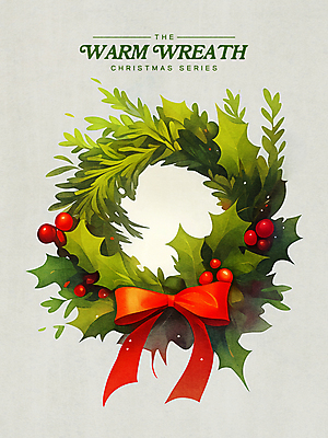 PSD 리본 크리스마스 겨울 일러스트 사람없음 장식 빨간색 초록색 리스장식 호랑가시나무열매 크리스마스리스 국내일러스트 계절 기념일 열매 컬러 화환 파일형식