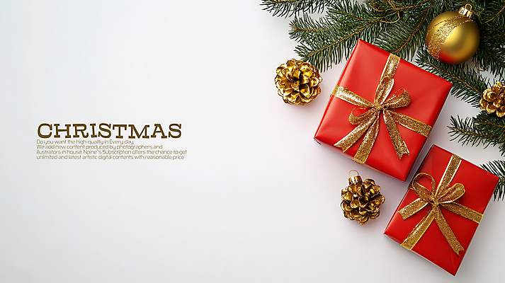 PSD 편집이미지 리본 크리스마스선물 사람없음 선물상자 크리스마스트리 솔방울 솔잎 오너먼트 카피스페이스 이미지편집 잎 크리스마스장식 크리스마스 선물 상자 공백 파일형식