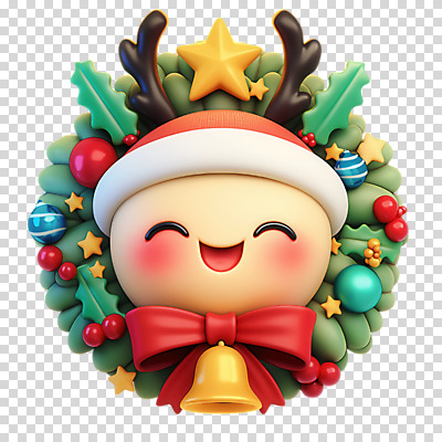 편집이미지 리본 얼굴 산타모자 3D캐릭터 누끼 사람없음 루돌프 종 PNG 사슴뿔 별장식 호랑가시나무열매 오너먼트 크리스마스리스 캐릭터 모자_잡화 열매 별 크리스마스장식 크리스마스 사슴 뿔 신체부위 장식 화환 파일형식