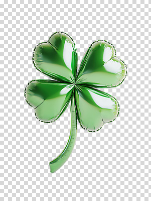 편집이미지 누끼 사람없음 초록색 3D 네잎클로버 입체 풍선 PNG 식물 컬러 클로버 디지털합성 파일형식