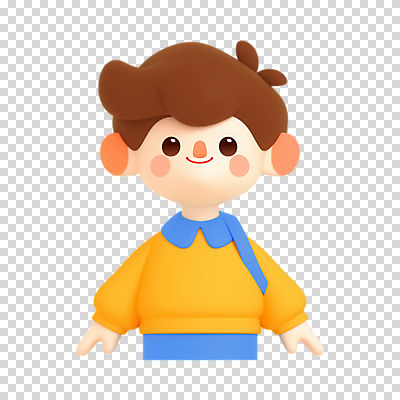편집이미지 남자 어린이 한명 누끼 소년 상반신 3D PNG 소년한명만 1 사람 디지털합성 남자한명만 소년만 파일형식