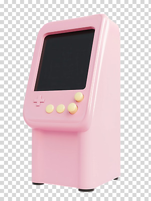 편집이미지 분홍색 누끼 사람없음 3D 게임기 입체 PNG 컬러 디지털합성 파일형식