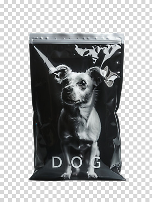 편집이미지 누끼 사람없음 검은색 강아지 PNG 개사료 비닐포장 컬러 포장 반려동물 개 먹이 파일형식