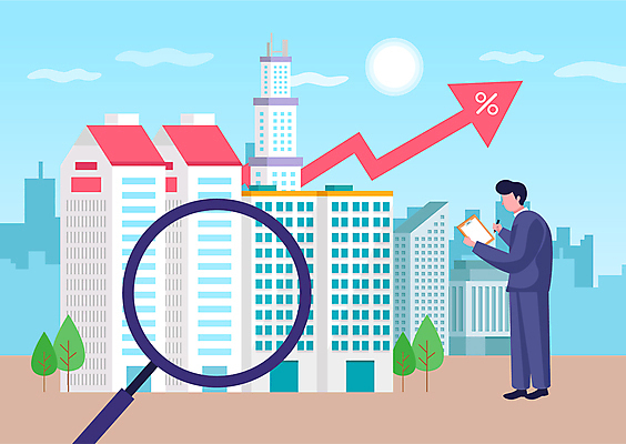 전신 나무 남자 화살표 하늘색 일러스트 돋보기 부동산 아파트 주택 한명 들기 빌딩 성인 직장인 검사_조사 상승 집값 서류판 성인남자한명만 국내일러스트 AI파일 식물 직업 1 컨셉 모션 사람 건물 파란색 사무용품 재산 남자한명만 성인남자만 파일형식 벡터