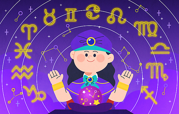 기호 여자 일러스트 밤하늘 한명 미소 상반신 성인 손들기 보라색 별자리 운세 보석 점성술 무속인 미신 수정구슬 성인여자한명만 국내일러스트 AI파일 문자 1 컬러 모션 하늘 표정 사람 야간 광석 마술도구 여자한명만 성인여자만 파일형식 벡터