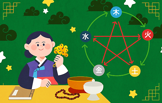 여자 별 일러스트 한명 미소 상반신 성인 책 초록색 운세 한복 무속신앙용품 구름문양 무속인 성인여자한명만 음양오행 국내일러스트 AI파일 자연요소 1 한국전통 문양 컬러 표정 사람 전통의상 무속 여자한명만 성인여자만 파일형식 벡터 구름_자연