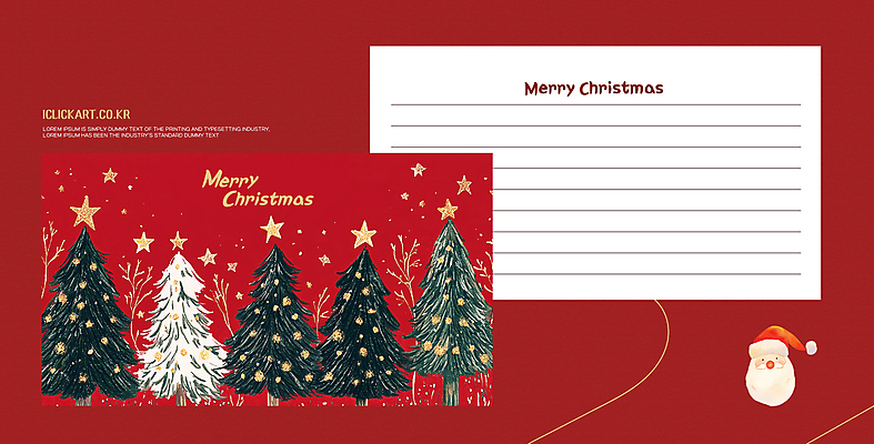 템플릿 별 크리스마스 겨울 크리스마스카드 사람없음 빨간색 크리스마스트리 편지지 산타모양 이미지템플릿 AI파일 카드프레임 자연요소 모양 계절 기념일 컬러 카드_감사 프레임 산타클로스 편지 파일형식 벡터