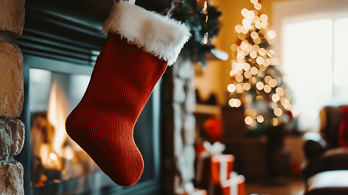 JPG 편집이미지 크리스마스장식 크리스마스 겨울 양말 매달리기 사람없음 아웃포커스 벽난로 크리스마스양말 산타양말 편집실사 AI포토 AI콘텐츠 계절 기념일 모션 촬영기법 CG 파일형식