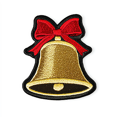 편집이미지 계절 기념일 크리스마스 종 CG 파일형식 와펜 스티커 오브젝트 황금종 리본 겨울 PSD 크리스마스장식 사람없음 편집실사 이미지편집