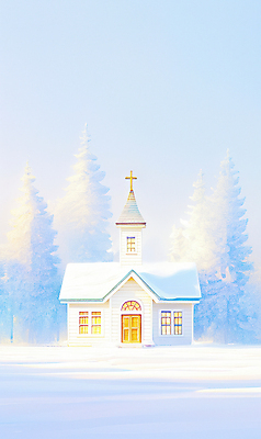 JPG 나무 기독교 십자가 설경 겨울 일러스트 풍경 사람없음 빛 교회 보라색 기도 눈 숲 국내일러스트 AI일러스트 AI콘텐츠 자연요소 식물 계절 종교 컬러 종교건축 날씨 건물 파일형식