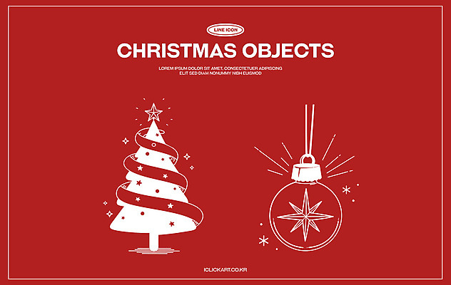리본 크리스마스 겨울 라인일러스트 일러스트 사람없음 장식 빨간색 반짝임 세트 크리스마스트리 흰색 라인아트 오브젝트 오너먼트 국내일러스트 AI파일 계절 기념일 선 컬러 크리스마스장식 모션 파일형식 벡터