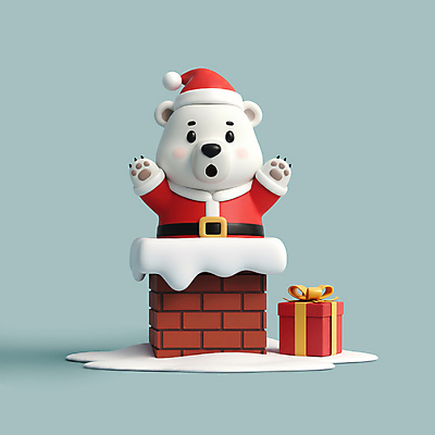 PSD 편집이미지 크리스마스 산타모자 산타옷 3D캐릭터 굴뚝 크리스마스선물 사람없음 선물상자 산타클로스 3D 귀여움 놀람 만세 눈 북극곰 끼임 편집3D 자연요소 캐릭터 모자_잡화 옷 기념일 감정 컨셉 곰 모션 날씨 표정 선물 상자 디지털합성 파일형식