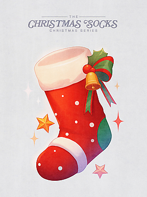 PSD 리본 크리스마스장식 크리스마스 겨울 일러스트 사람없음 빨간색 초록색 빛 반짝임 크리스마스양말 별장식 크리스마스종 호랑가시나무열매 국내일러스트 계절 기념일 열매 별 컬러 모션 양말 장식 종 파일형식