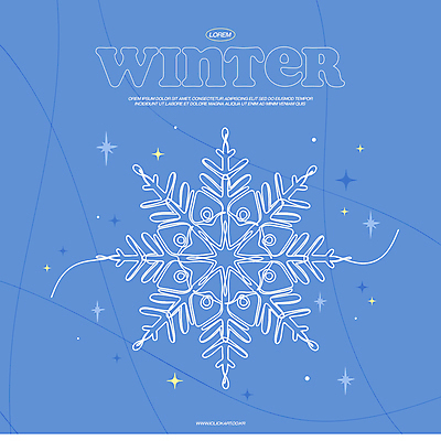 겨울 라인일러스트 일러스트 사람없음 파란색 반짝임 눈송이 라인아트 심플 국내일러스트 AI파일 계절 선 컬러 모션 눈_날씨 파일형식 벡터