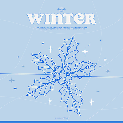 하늘색 잎 겨울 라인일러스트 일러스트 사람없음 반짝임 라인아트 심플 호랑가시나무열매 국내일러스트 AI파일 식물 계절 열매 선 모션 파란색 파일형식 벡터