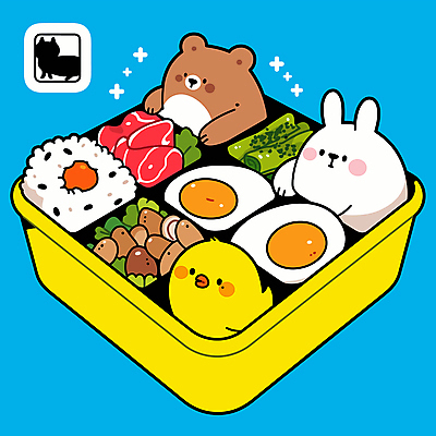 동물캐릭터 채소 일러스트 밥 반찬 육류 사람없음 귀여움 다양 토끼캐릭터 곰캐릭터 도시락 영양 병아리캐릭터 도시락통 정성 국내일러스트 일러캐릭터 AI파일 동물 캐릭터 음식 다수 컨셉 식재료 곰 병아리 토끼 용기_그릇 파일형식 벡터