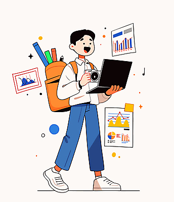 전신 남자 가방 일러스트 청소년 그래프 한명 미소 들기 노트북 학습 걷기 카메라 자료 정보 문서 십대남자한명만 디지털노마드 국내일러스트 AI파일 1 잡화 교육 모션 표정 정보기술 사람 전자제품 남자한명만 십대남자만 파일형식 벡터
