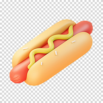 편집이미지 음식 패스트푸드 누끼 사람없음 3D 입체 핫도그 PNG 인스턴트 디지털합성 파일형식