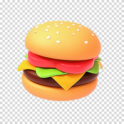 편집이미지 토마토 치즈 누끼 사람없음 3D 햄버거 양상추 입체 패티 PNG 채소 유제품 패스트푸드 디지털합성 파일형식