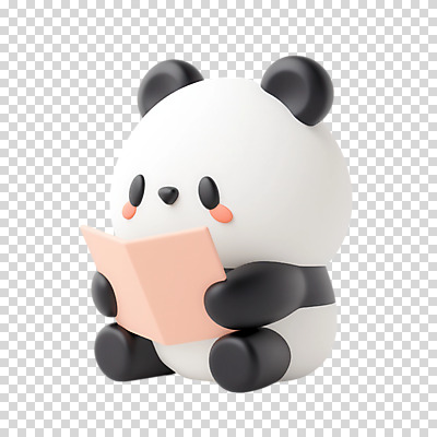 편집이미지 들기 누끼 앉기 사람없음 책 독서 3D 판다 입체 PNG 곰 모션 디지털합성 파일형식