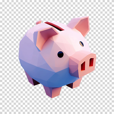 편집이미지 분홍색 누끼 사람없음 3D 저축 돼지저금통 입체 PNG 폴리곤 컬러 금융 저금통 디지털합성 파일형식