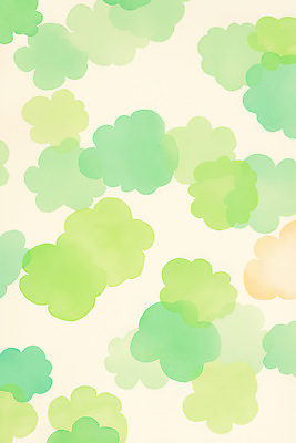 JPG 백그라운드 일러스트 자연 수채화 사람없음 초록색 연두색 그린백그라운드 국내일러스트 AI일러스트 AI콘텐츠 컬러 생태계 파일형식