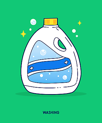 일러스트 사람없음 연두색 반짝임 청결 비눗방울 위생 세제 섬유유연제 세탁용품 엘리먼트 국내일러스트 AI파일 생활용품 모션 초록색 파일형식 벡터