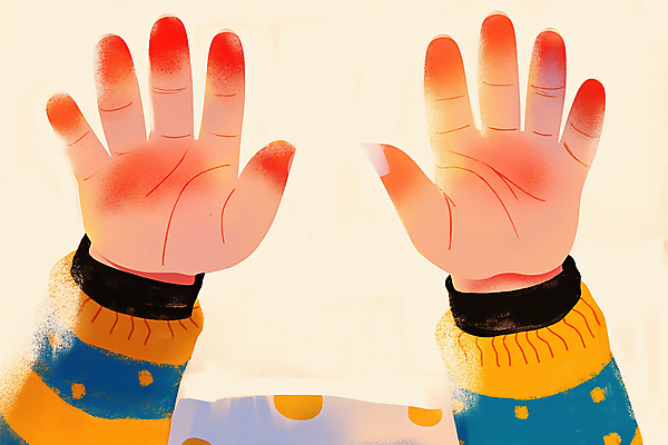 JPG 손 옷 일러스트 따뜻함 손바닥 손짓 신체부위 줄무늬 소매 손뼉치기 국내일러스트 AI일러스트 AI콘텐츠 무늬 모션 사람 파일형식